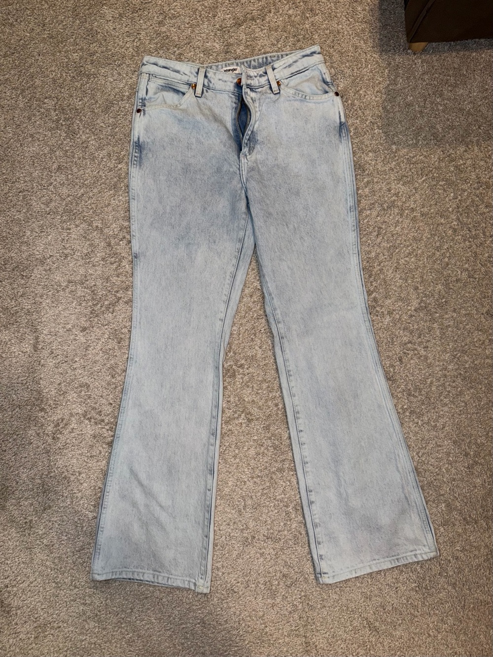 Wrangler Light Blue Flare Jeans for Women